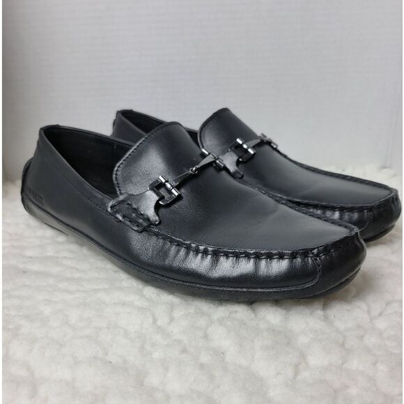 Cole Haan Wyatt Bit Driver Men's Casual Shoes Size 11 Black Leather C35783 - Picture 1 of 10